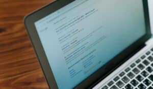 A close-up view of a laptop displaying a search engine page. — Photo by cottonbro studio on Pexels