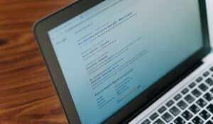 A close-up view of a laptop displaying a search engine page. — Photo by cottonbro studio on Pexels